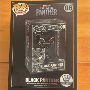 Funko Black Panther Die-Cast Figure - Black and Silver